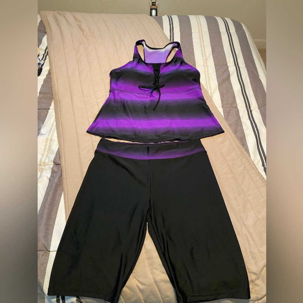 Women's swimwear tankini 2PC size large NWOT
